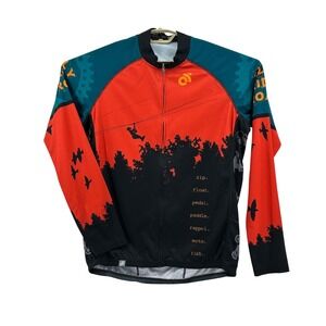 Champion System Men 2XL Club Cut Long Sleeve Cycling Jersey The Gorge Zip Line